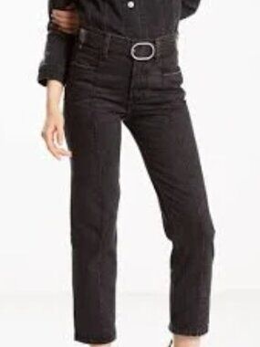 Levi's Altered Straight Leg Jeans Close Call Black Wash 28